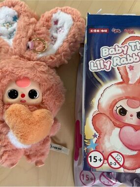 Baby Three Lily Rabbit Town V3 Plush Keychain